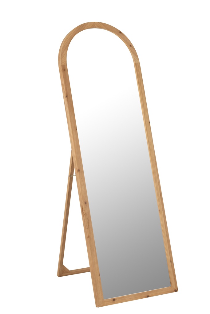 Miroir avec pieds en bois de sapin