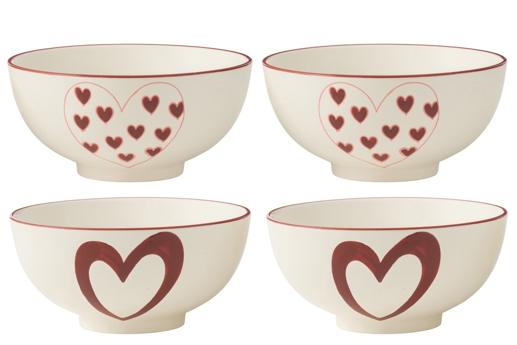 Box Of 2 Bowls Hearts
