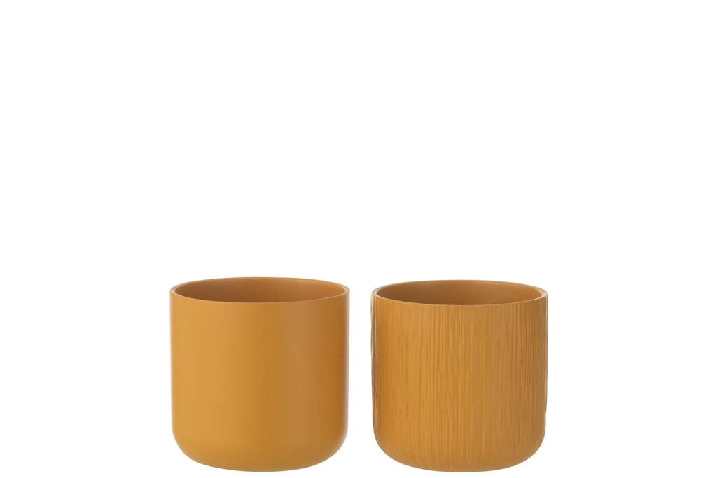 Flowerpot Gen Ceramic Ochre Medium