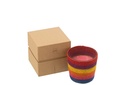 Scented Candle Basket Wax Rainbow
