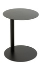 Side Table Round Metal Black