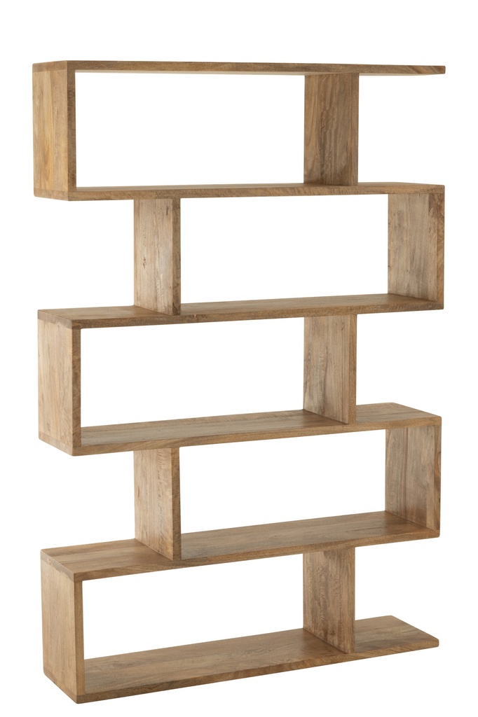 Bookshelf Vertical Slats Mango Wood