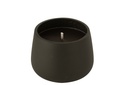 Outdoor Candle Cement Black Medium