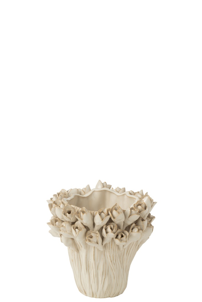 Vase Ambrosia Céramique Blanc Petit
