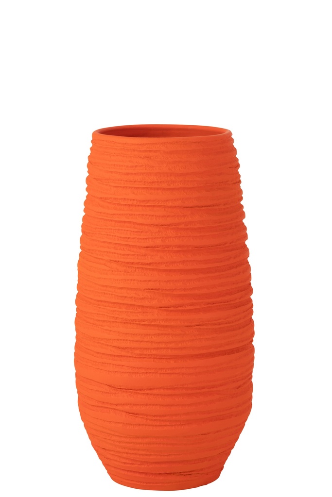 Vase Fiesta Céramique Orange X-Large
