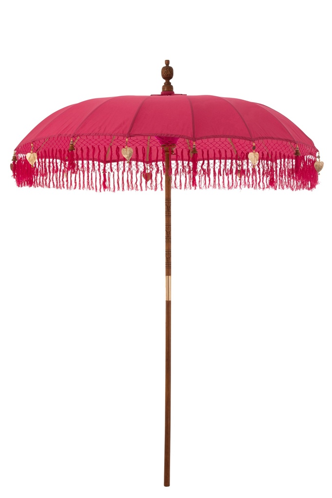 Parasol Dayu Coton/Bois Rose Grand