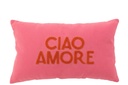 Cushion Ciao Amore Cotton Pink/Orange