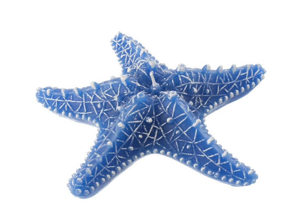 Candle Star Fish Wax Blue