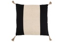Cushion Woven Square Polyester Black