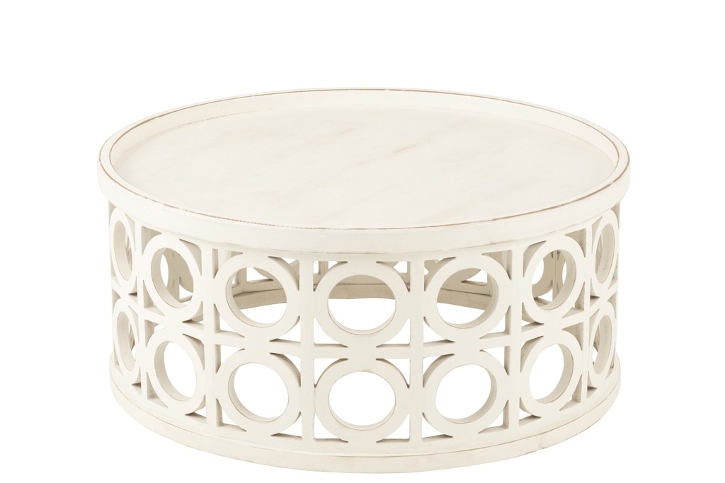 Coffee Table Carving Fir Wood/MDF