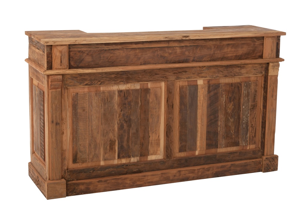 Bar 2 Drawers Recycled Wood