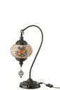 Lampe de table suspendue en mosaïque de verre/métal