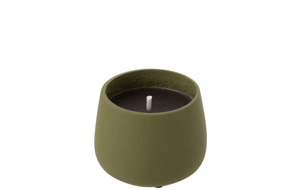 Outdoor Candle Cyra Cement Green