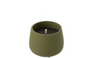 Outdoor Candle Cyra Cement Green