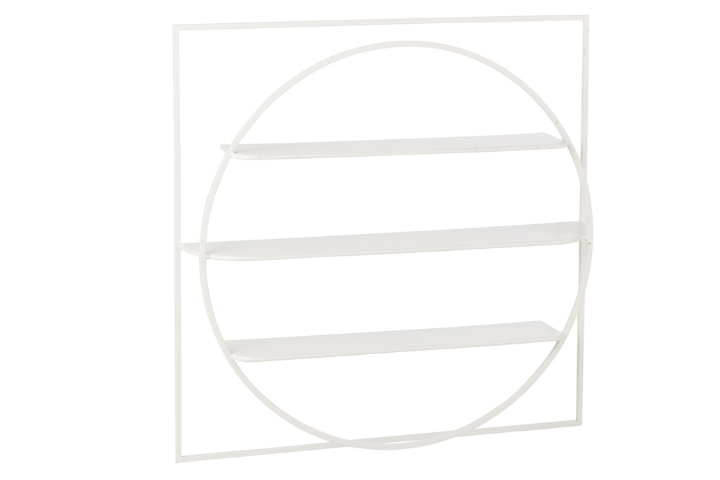 Wall Shelf News Metal White