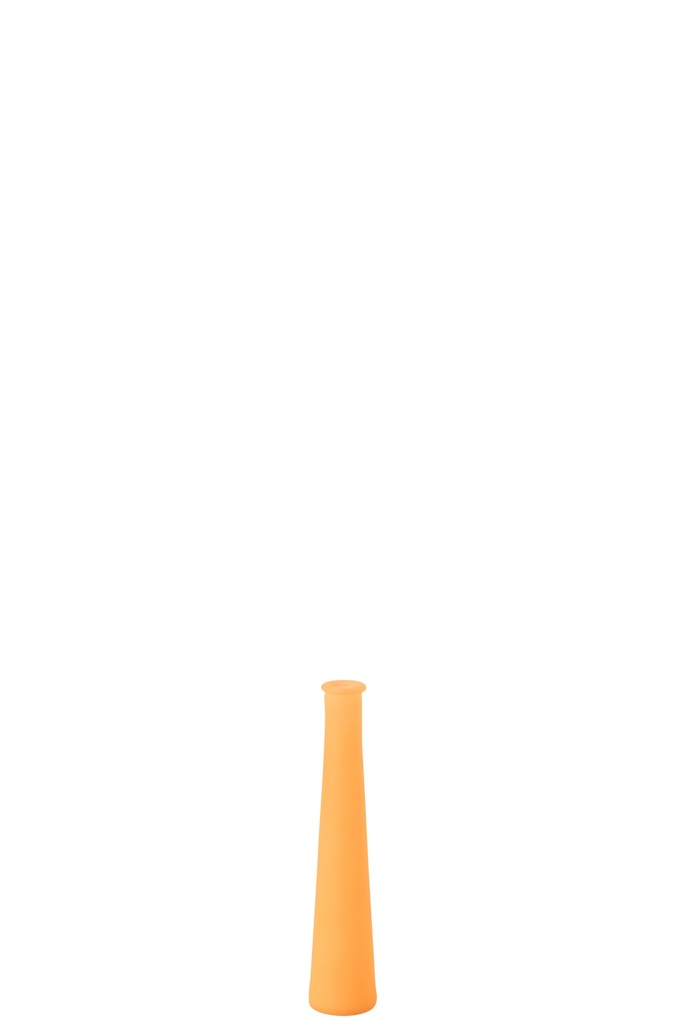 Vase Tube Glass Neon Orange