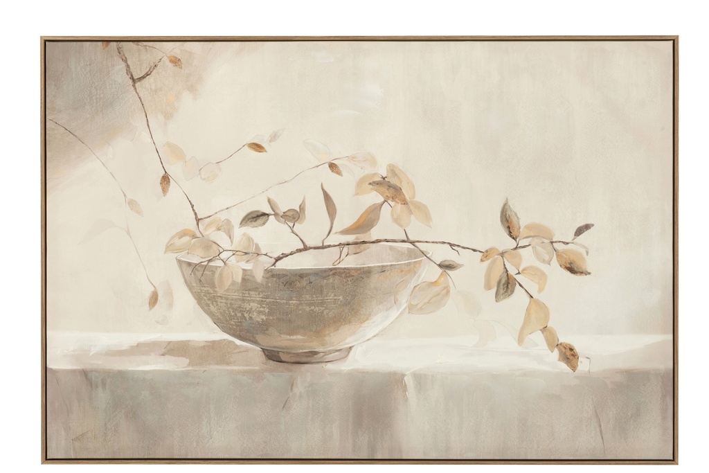 Peinture Bog Acrylique/Toile Blanc/Naturel