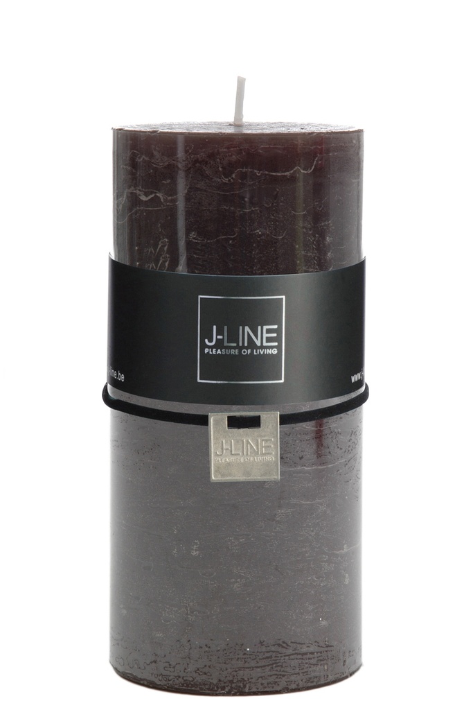Bougie cylindrique marron/noire L -52H