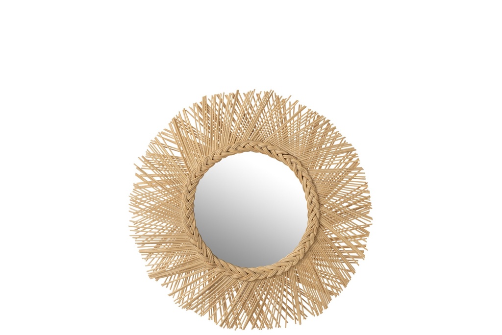 Miroir Tress Rotin Naturel