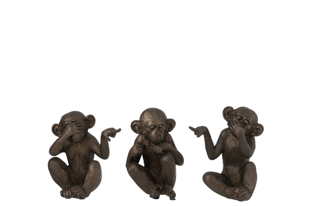 Singe Poly ne voit/n'entend/ne dit rien du mal