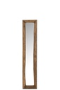 Wall Mirror Rectangle Wood Brown