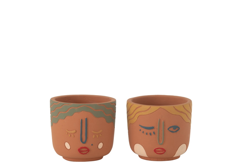 Pot de fleurs Duoface Cement Mix Petit