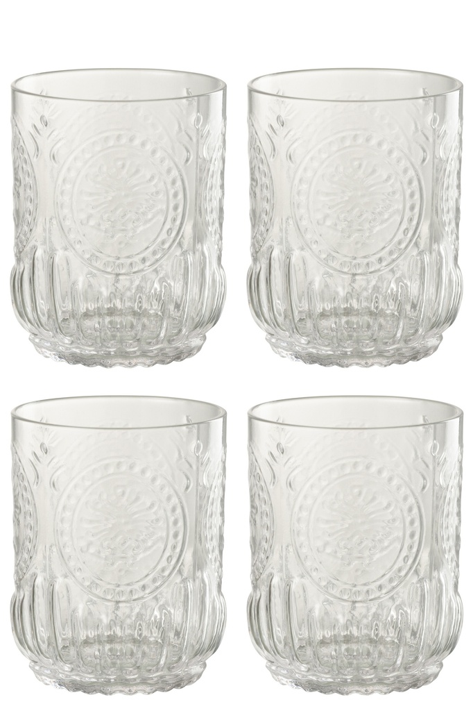 Coffret cadeau 4 verres à boire Maya