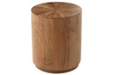 Table d'appoint ronde en bois d'acacia/MDF