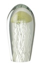 Paperweight Calypso Oval Glass Transparent/Green