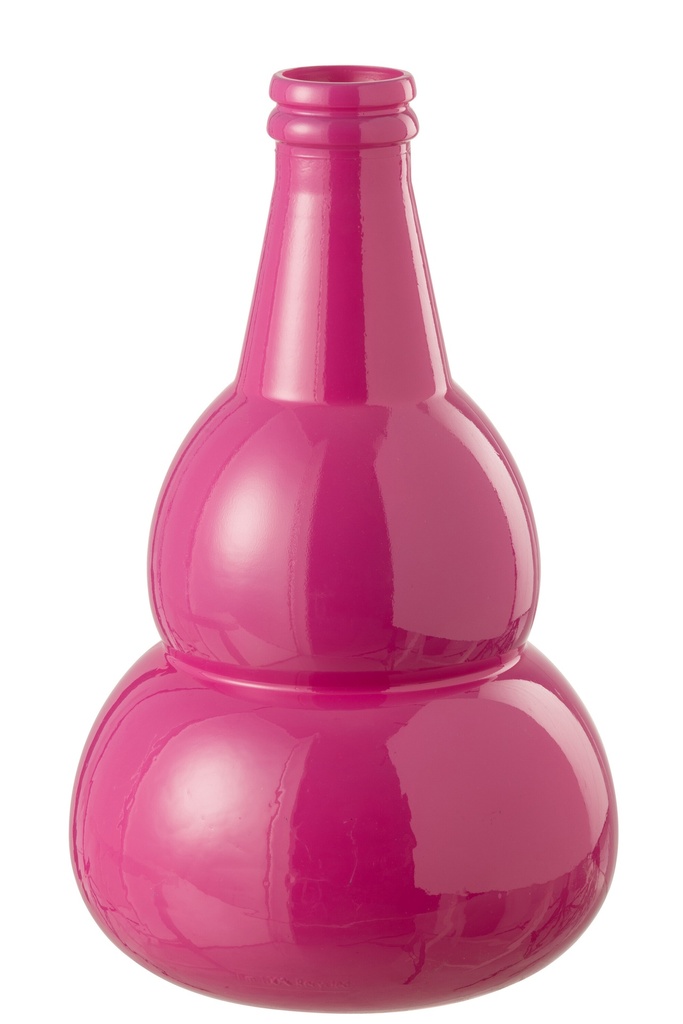 Vase Cocon Verre Rose