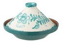 Tajine Granada en céramique blanc/aqua