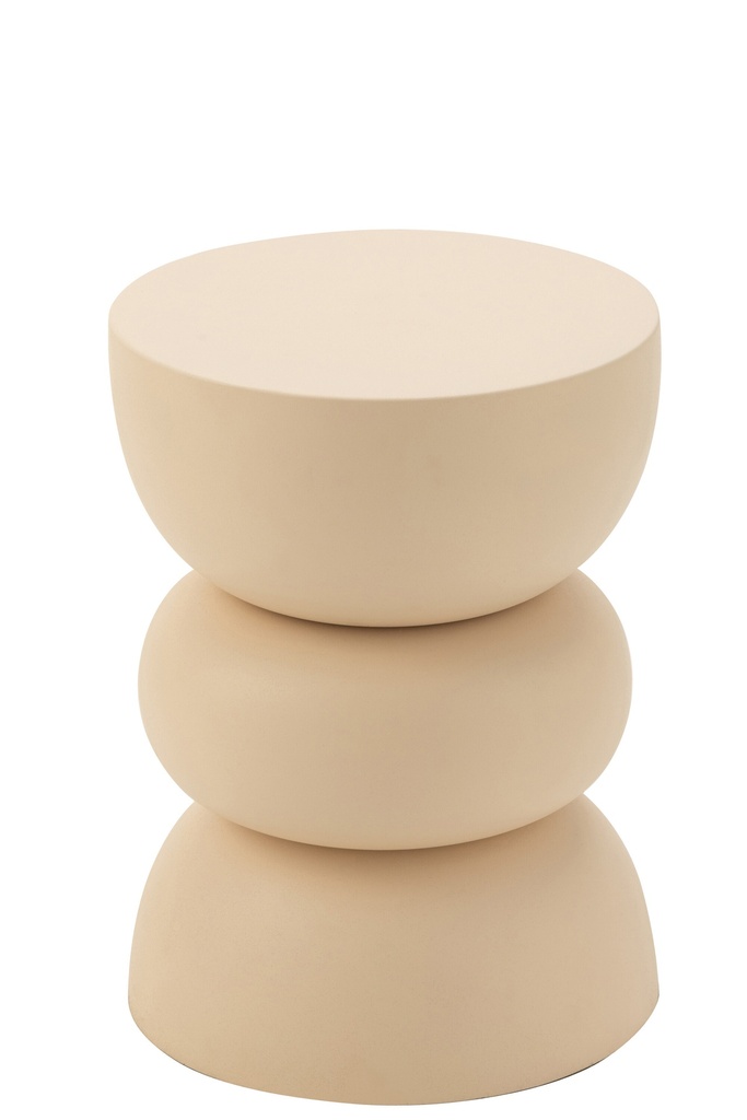 Table d'appoint Lise Fer Beige