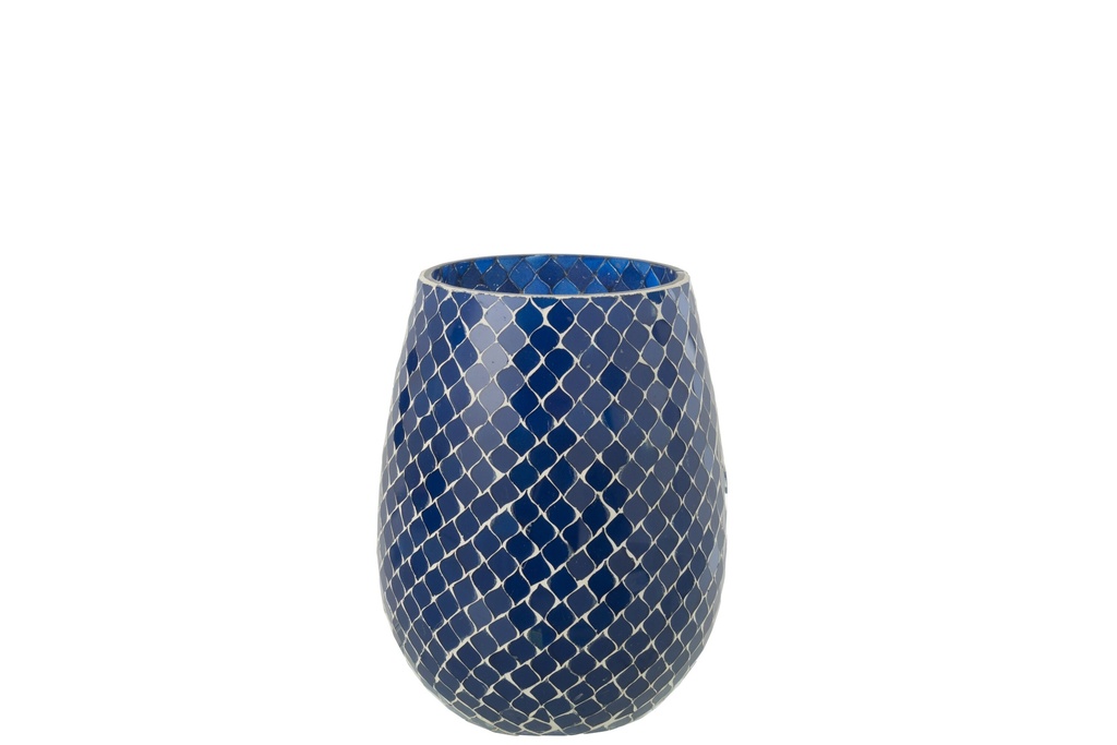 Scented Candle Mia Mosaic Blue