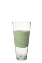 Vase Delph Glass Transparent/Green Medium