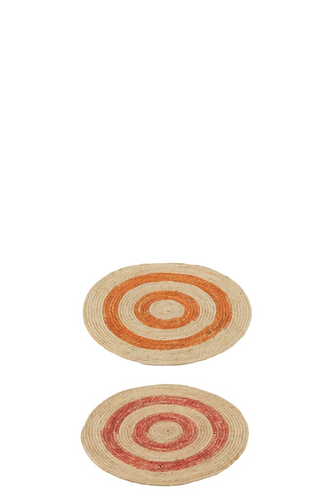 Rug/Placemat Round Circles Corn Husk