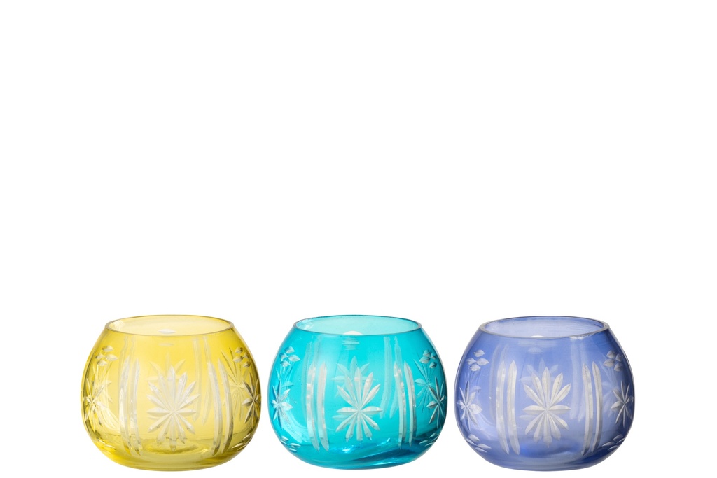 Tealight Holder Tarifa Round Glass
