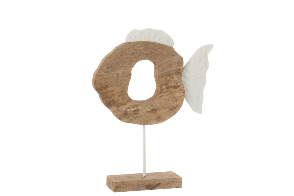 Poisson rond sur support Mangue