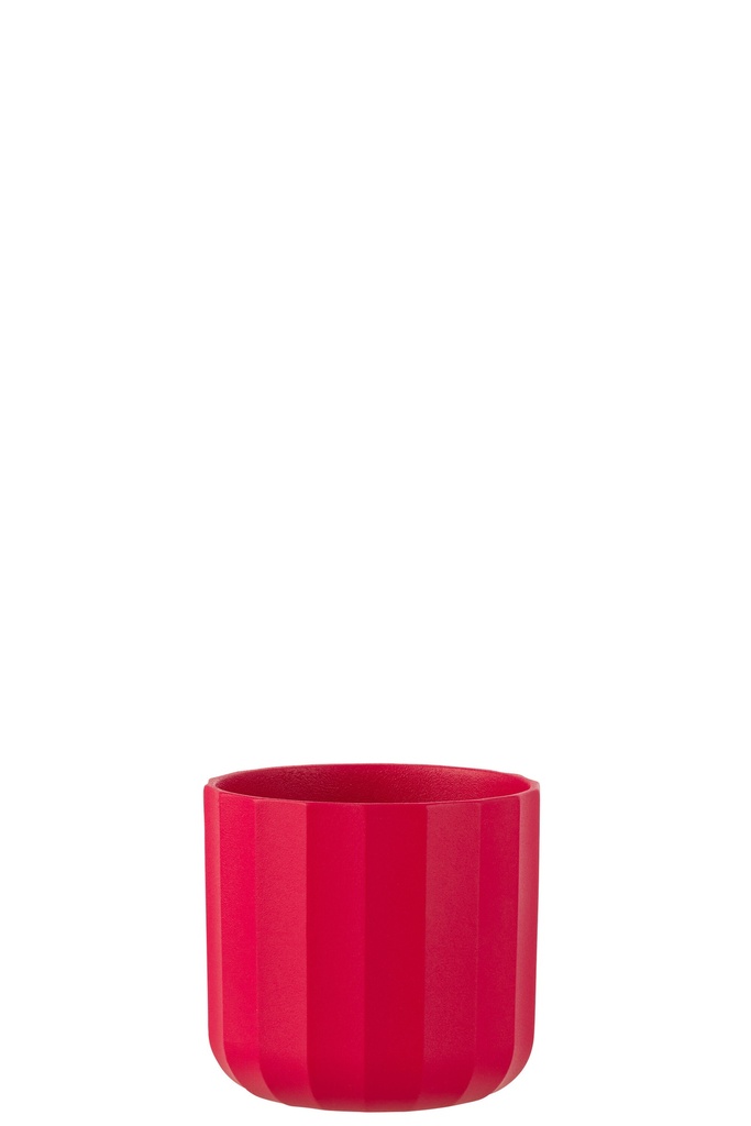 Pot de fleurs d'été en céramique rose petit