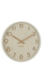 Horloge murale contreplaqué/MDF blanche grande taille