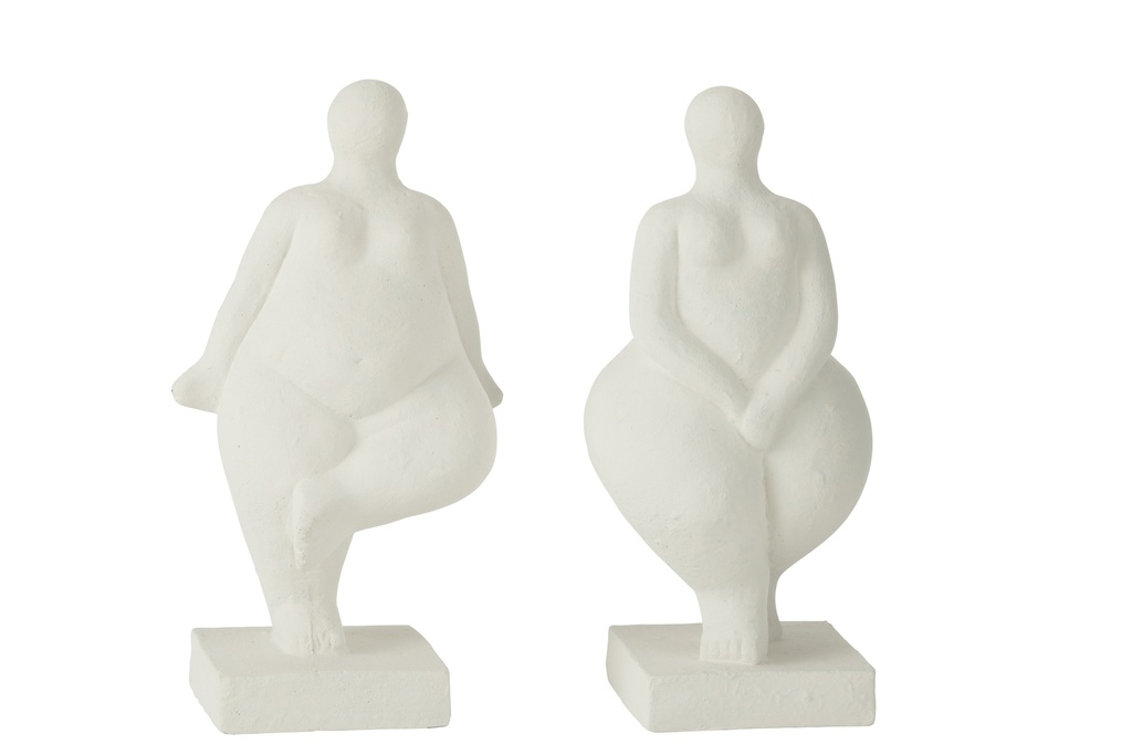 Figurine Vénus Moderne Ciment Blanc