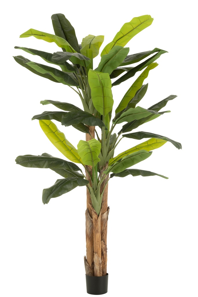 Bananier artificiel en pot vert