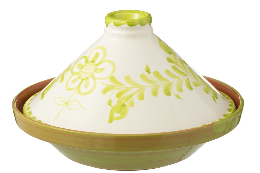 Tagine Granada Ceramic White/Green