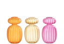 Vase Michel Verre Assortiment Orange/Rose/Ocre