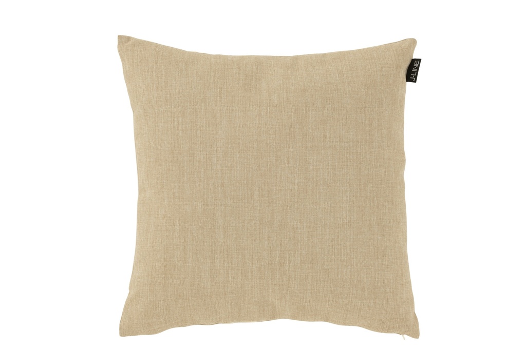 Coussin d'extérieur en polypropylène beige