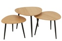 Ensemble de 3 tables d'appoint Palette