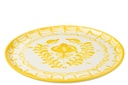 Assiette Granada Céramique Blanc/Jaune