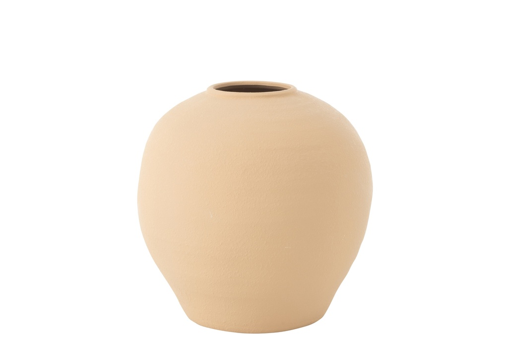 Vase Cassia Rond Argile Beige
