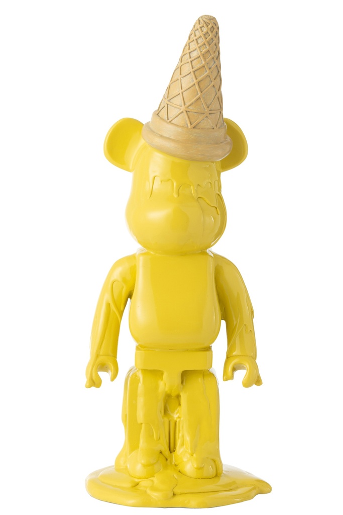 Cornet de glace ours en résine