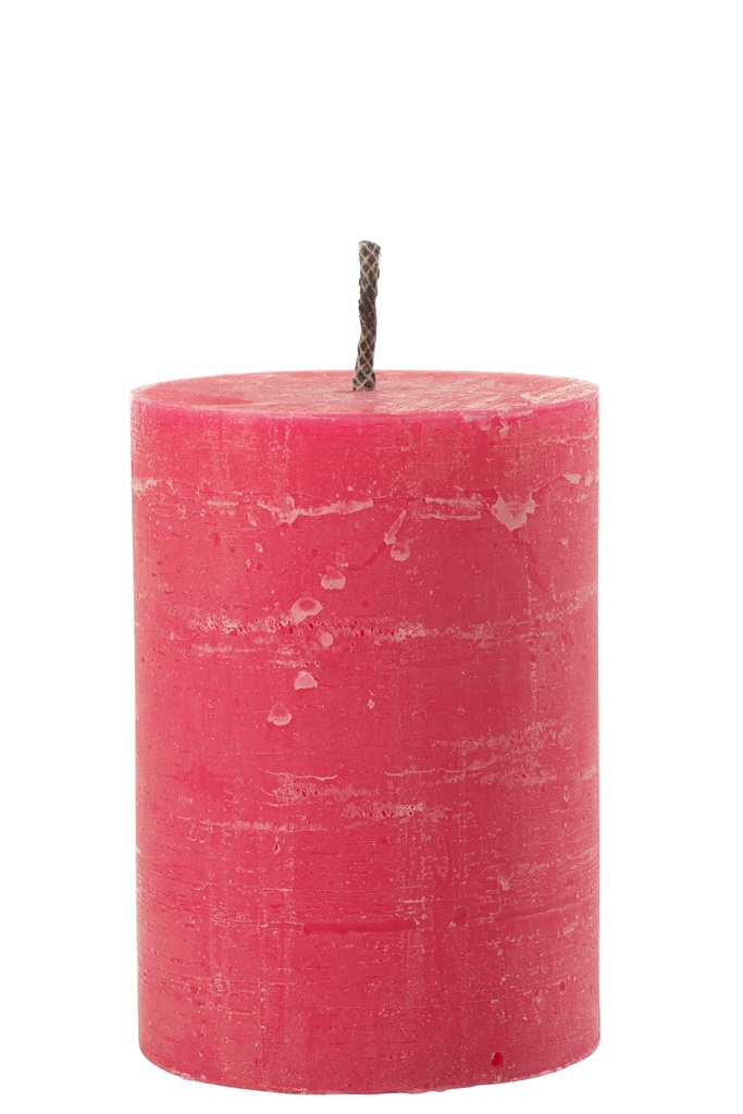 Outdoor Candle Pillar Paraffin Pink