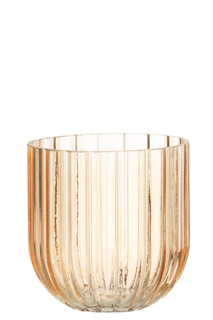 Vase Yari Verre Pêche Petit